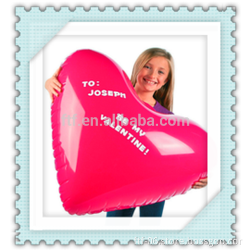 Heart Shape Inflatable balloon For Promotion Activity Romantic Sweet Valentines Gift for Couples BSCI Factory Wholesale